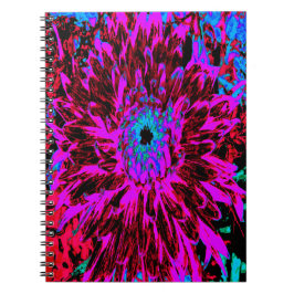 Caderno Espiral Dramson Red, Purple e Black Dahlia