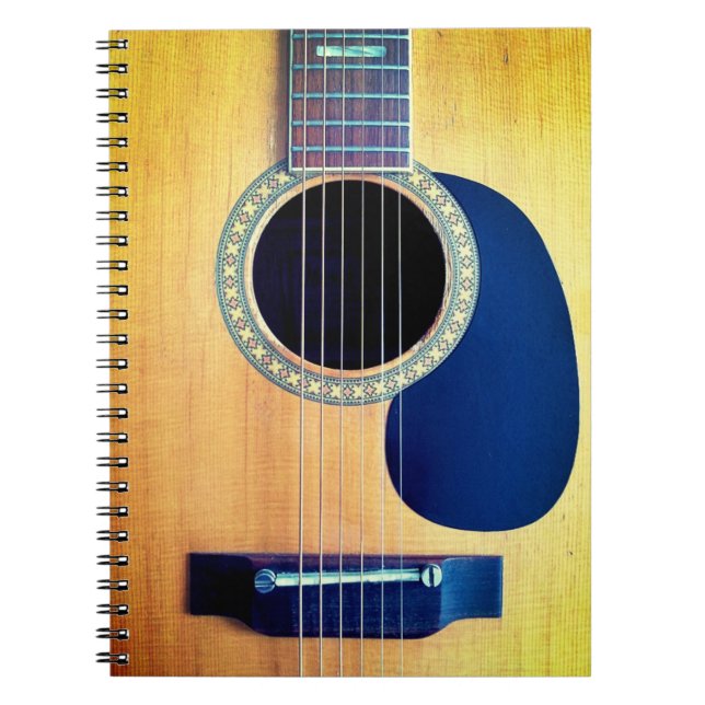 Caderno Espiral Dreadnought Acoustic 6-String Guitar Artist Design (Frente)