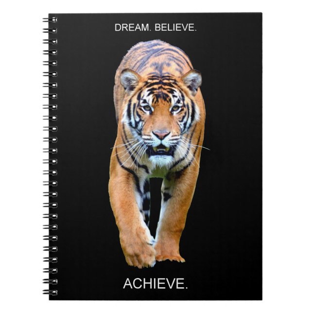 Caderno Espiral Dream Acredite em Conseguir Inspiração Motivaciona (Frente)