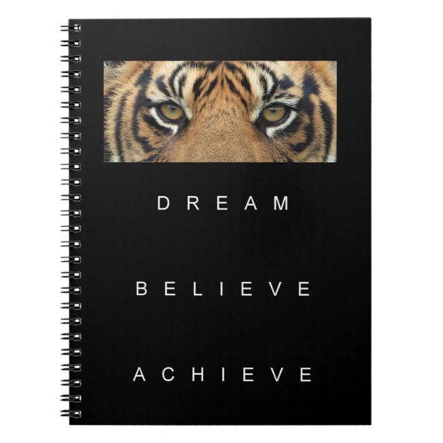 Caderno Espiral Dream Acredite em Conseguir Inspiração Motivaciona (Frente)