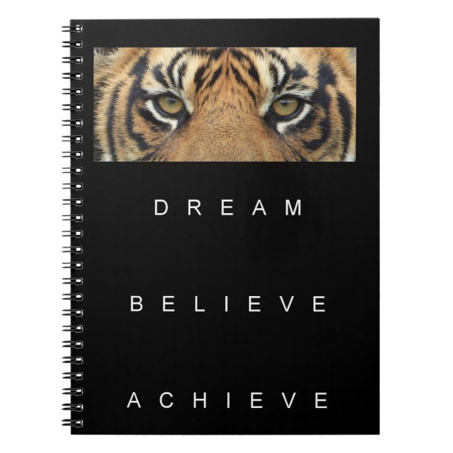 Caderno Espiral Dream Acredite em Conseguir Inspiração Motivaciona (Frente)
