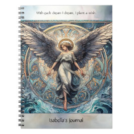 Caderno Espiral Dream Wish Angel Art Diário