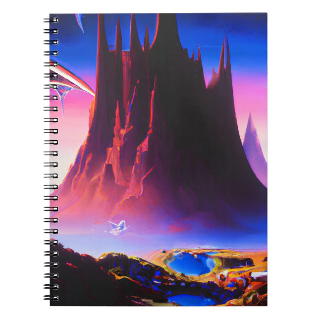 Caderno Espiral Dream World Oil Painting (Frente)