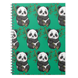 Caderno Espiral Dreaming Panda Bear for Ideias