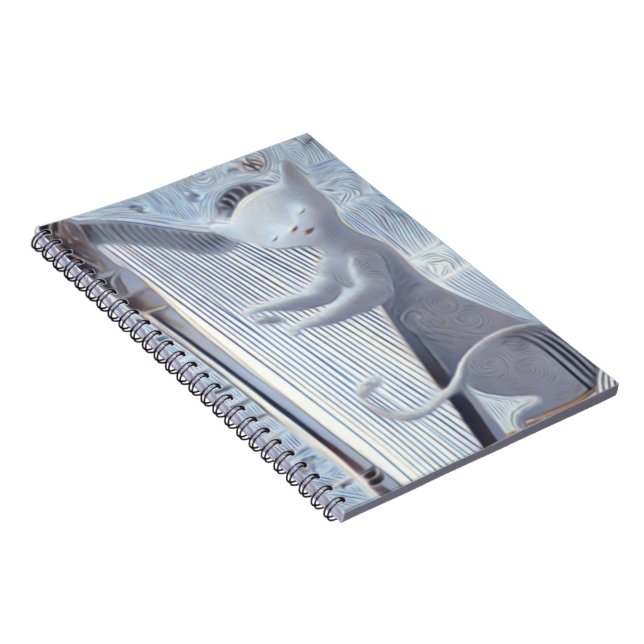 Caderno Espiral Dreamscape Cat Harp – Notebook (Lado Direito)