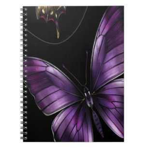 Caderno Espiral Dreamy Butterfly Pattern