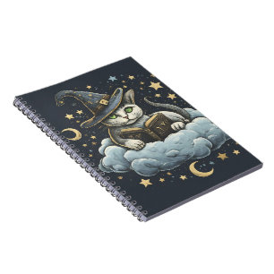 Caderno Espiral Dreamy Cat Wizard