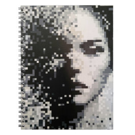 Caderno Espiral Dreamy Pixel Silhouette in Soft Shades