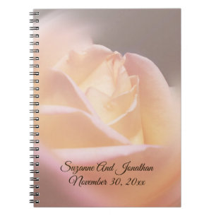 Caderno Espiral Dreamy Rosa Personalised Wedding