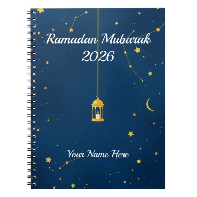 Caderno Espiral Dreamy Starry Night Islamic (Frente)