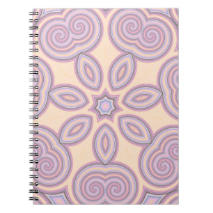 Caderno Espiral Dreamy Swirls - Padrão Psicodélico Pastel