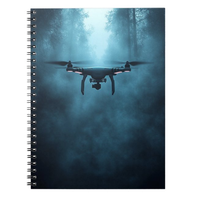 Caderno Espiral Drone no notebook Misty Forest Spiral (Frente)