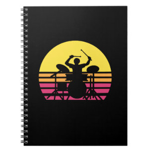 Caderno Espiral Drummer Drumm Drumming