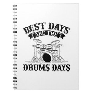 Caderno Espiral Drummer Sayings   Presente por instrumentos musica