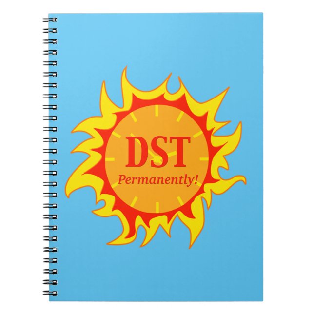 Caderno Espiral DST Permanentemente - Horário de Verão (Frente)