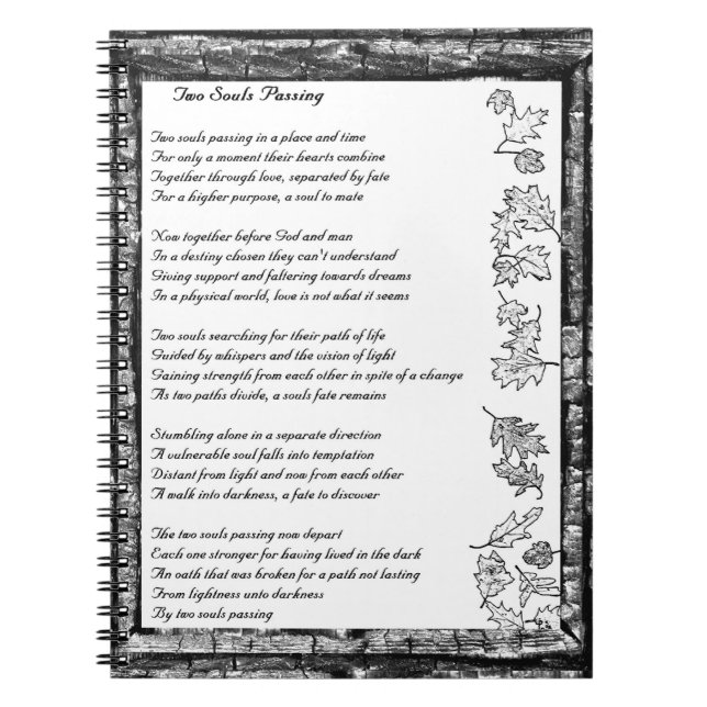 Caderno Espiral Duas Almas Passando (Frente)