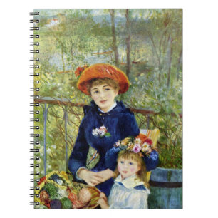 Caderno Espiral Duas Irmãs (No Terraço) De Pierre Renoir