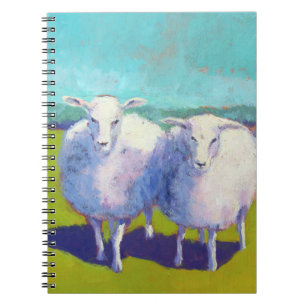 Caderno Espiral Duas Ovinos No Campo
