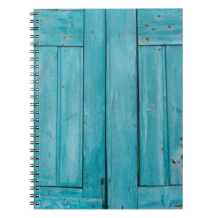 Caderno Espiral Duas portas de madeira de cinza