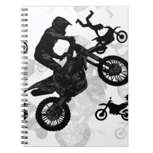 Caderno Espiral Dublês extremos do motocross