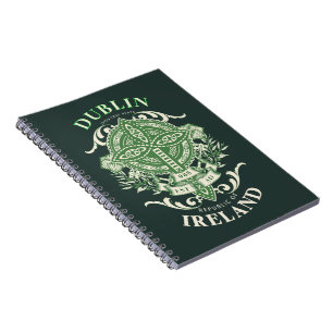 Caderno Espiral Dublin Irlanda Cruz Celta Irlandesa