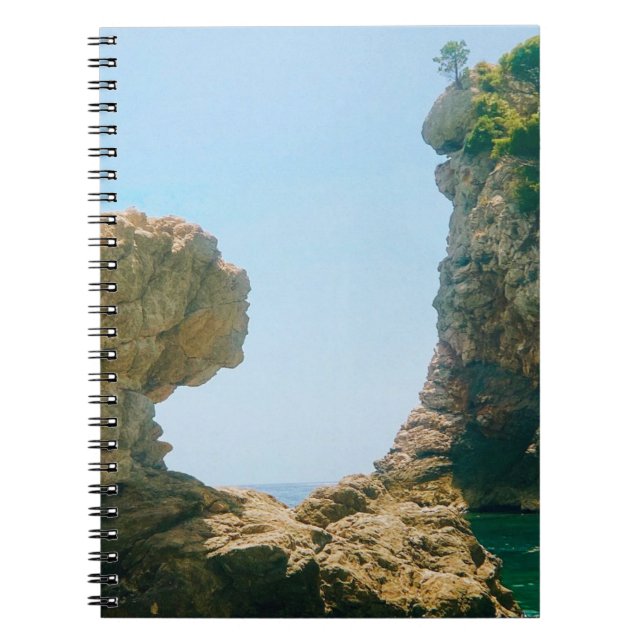 Caderno Espiral Dubrovnik West Harbor e Pier (Frente)
