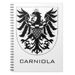 Caderno Espiral Ducado de Carníola Arte Heráldica Monocromática