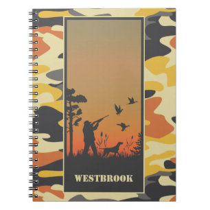 Caderno Espiral Duck Hunter e Camo espiral