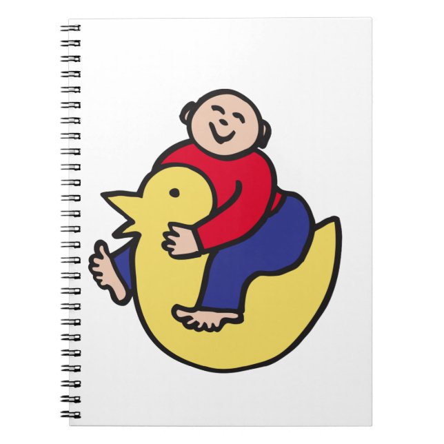 Caderno Espiral Ducky Rider (Frente)