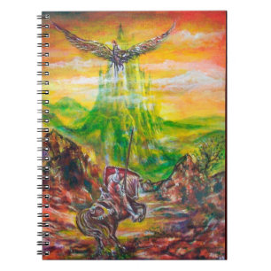 CADERNO ESPIRAL DUELO MÁGICO ENTRE BRADAMANT E NEGROMANCER