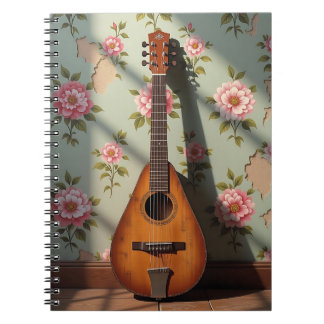 Caderno Espiral Dulcimer Antigo Raro de Seis Cordas