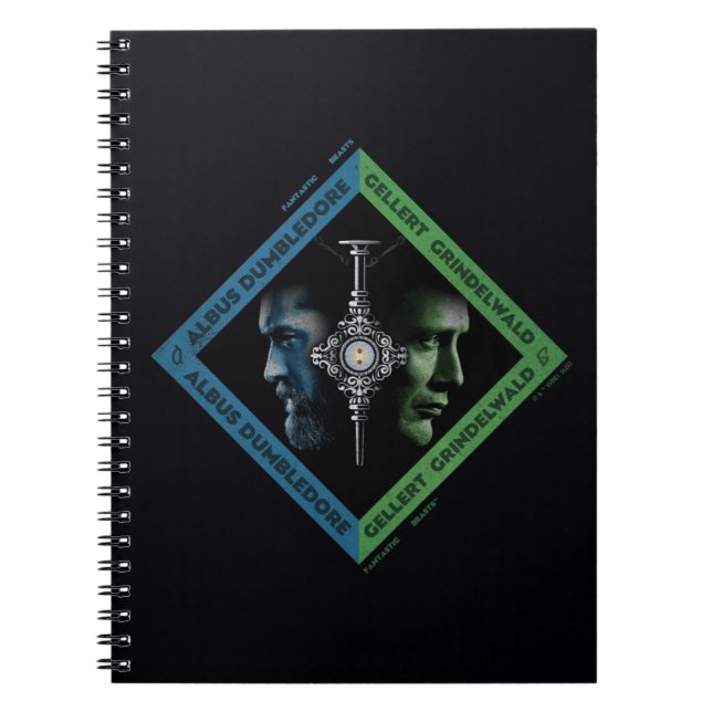 Caderno Espiral Dumbledore & Grindlewald Blood Troth Graphic (Frente)