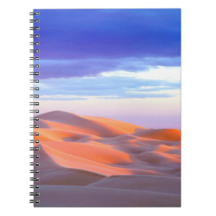 Caderno Espiral Dunas de Glamis ao pôr do sol