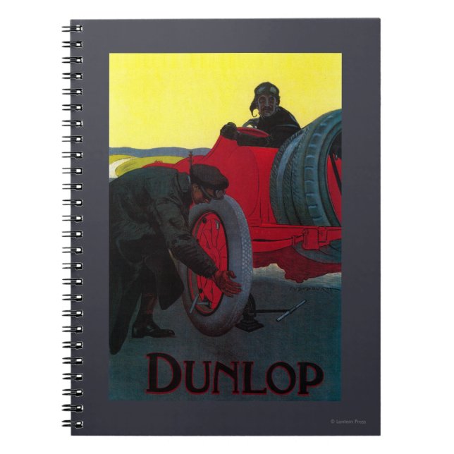 Caderno Espiral Dunlop Vintage PosterEurope (Frente)