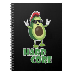 Caderno Espiral Duro Core Avocado Funny