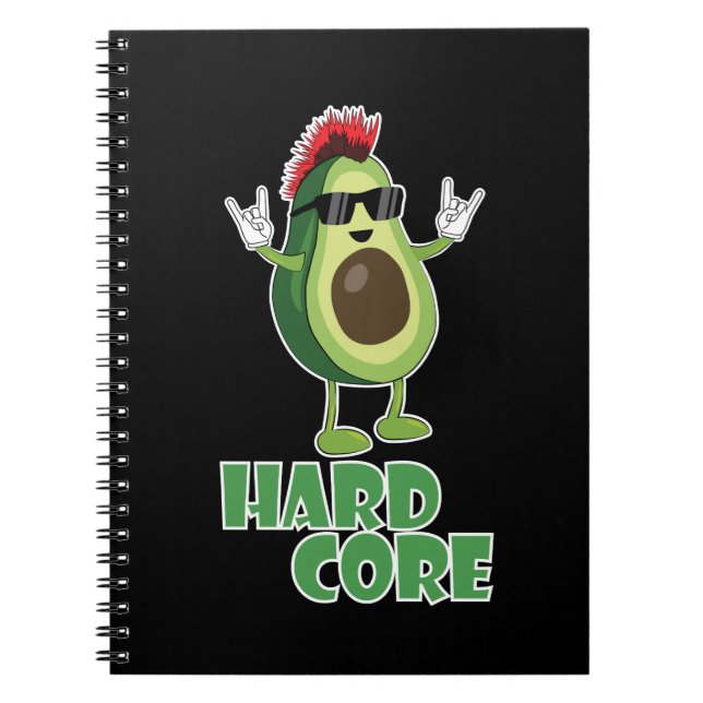 Caderno Espiral Duro Core Avocado Funny (Frente)