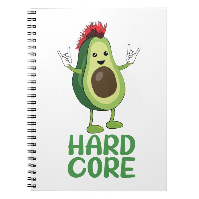 Caderno Espiral Duro Core Avocado Funny (Frente)