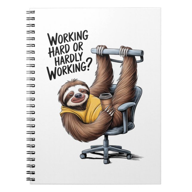 Caderno Espiral Duro de trabalho ou Largura de trabalho difícil (Frente)