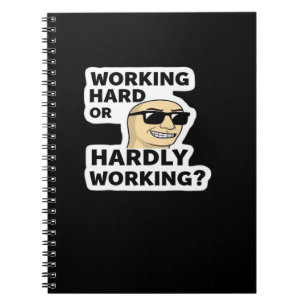 Caderno Espiral Duro De Trabalho Ou Vinheta-Memória Mal Engraçada