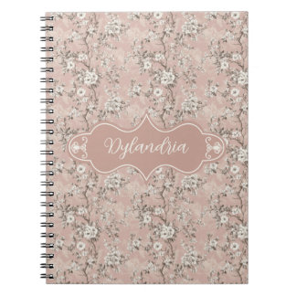 Caderno Espiral Dylandria Vintage Dusty Rosa rosa