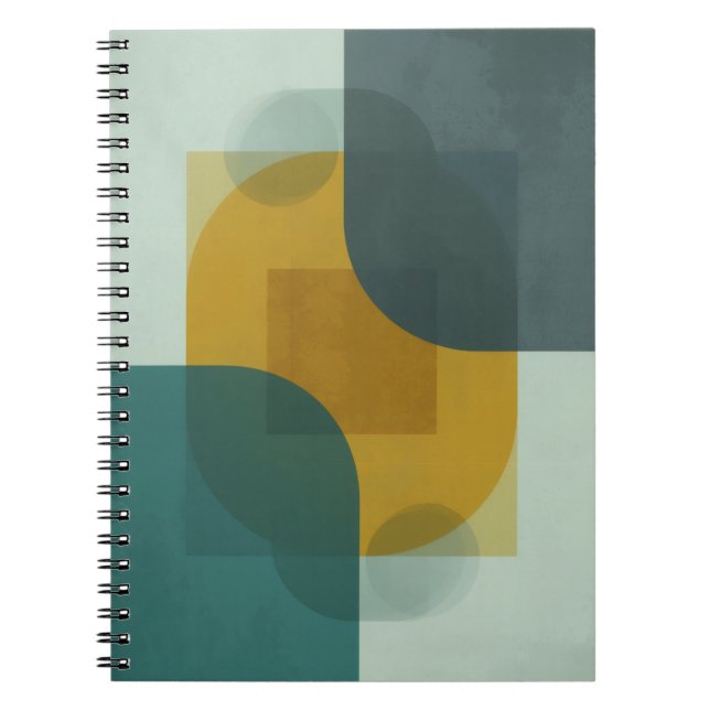 Caderno Espiral Dynamic Geometric Overlap (Frente)