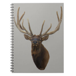 Caderno Espiral E48 Cabeça de Elk Bull em Velvet