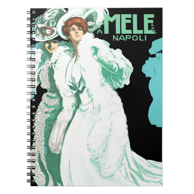 Caderno Espiral E. A. Mele ~ Mulheres de Branco (Frente)