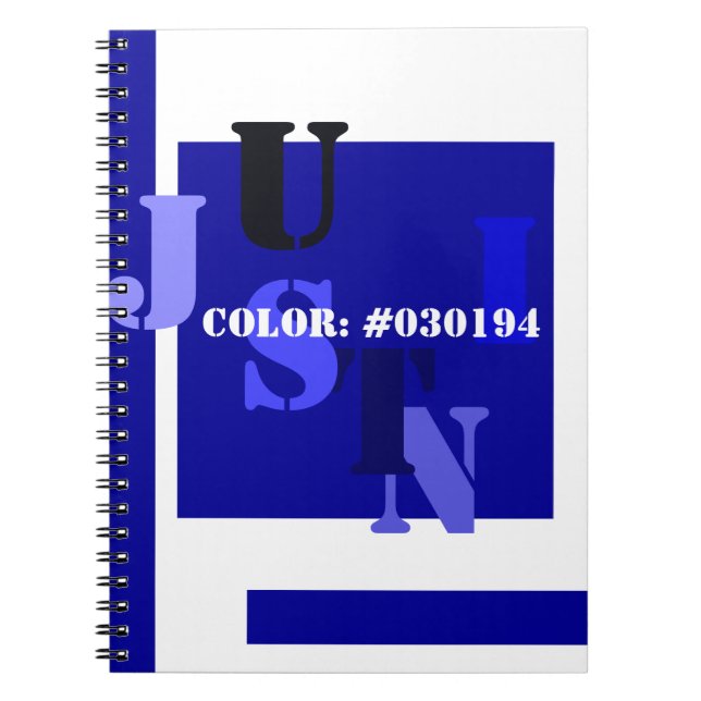 Caderno Espiral É a minha cor (Frente)