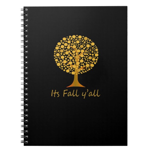 Caderno Espiral É a queda de Y’all Limpa mínima (Frente)