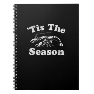 Caderno Espiral É a Temporada Funny Crawfish Boil Mardi Gras Caju