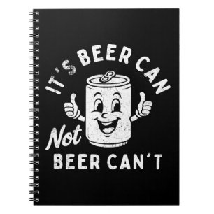 Caderno Espiral É Cerveja não pode Cerveja não é um Bebendo engraç