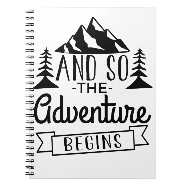 Caderno Espiral E Então A Aventura Começa (Frente)