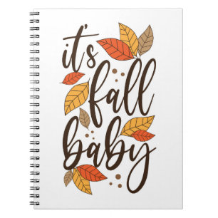Caderno Espiral É Fall Baby