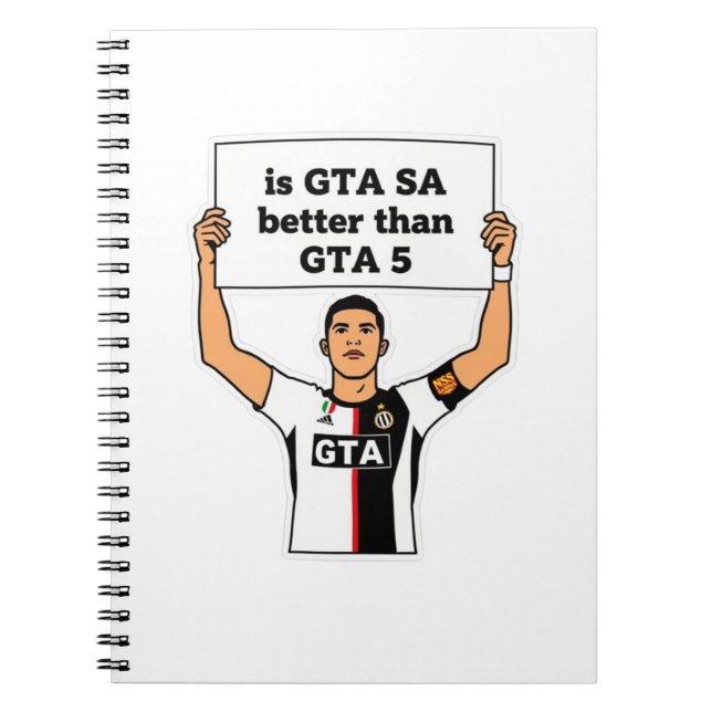 Caderno Espiral É GTA SA melhor que GTA V declaração  (Frente)